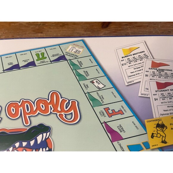 Gator opoly Board Game University Of Florida Gators Monopoly UF New Sealed - Picture 8 of 8